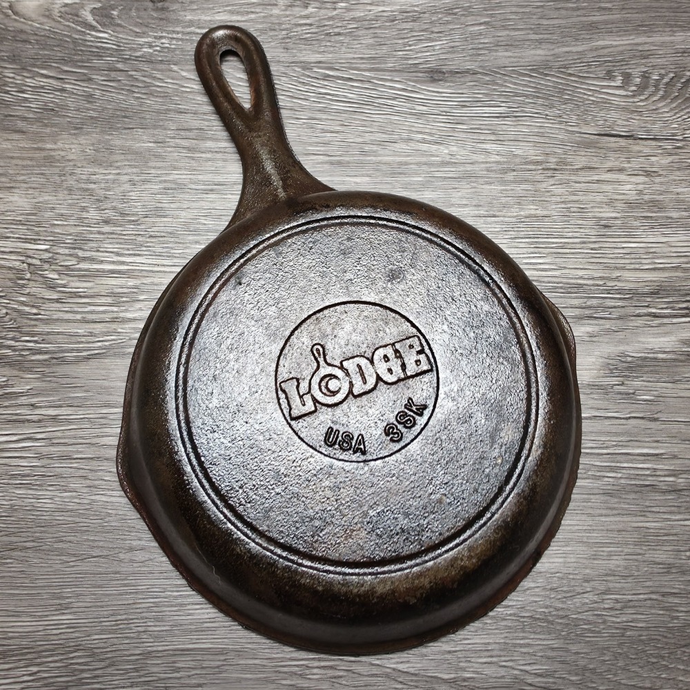 Vintage Lodge 3SK Cast iron Skillet 6.5" Frying Pan